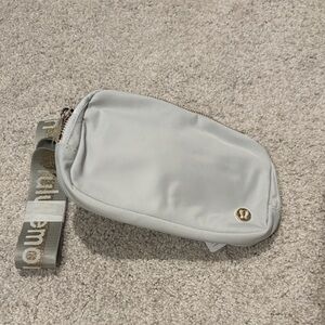 Lululemon Gray and Gold Crossbody Bag